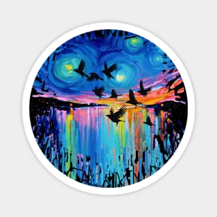 Murder At Sunset Magnet